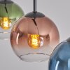 Koyoto lampa wisząca, kula świetlna, lampa wisząca niebeieski, zielony, przezroczysty, miedziany, 3-punktowe