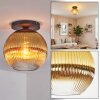 Koyoto lampa sufitowa, kula świetlna 30 cm złoty, przezroczysty, 1-punktowy