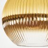 Koyoto lampa sufitowa, kula świetlna 30 cm złoty, przezroczysty, 1-punktowy