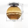 Koyoto lampa sufitowa, kula świetlna 30 cm złoty, 1-punktowy