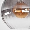 Koyoto lampa sufitowa, kula świetlna 30 cm przezroczysty, przydymiony, 1-punktowy