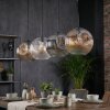 Ripoll lampa wisząca, kula świetlna, lampa wisząca bursztynowy, przezroczysty, przydymiony, 4-punktowe