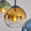 Koyoto lampa wisząca, kula świetlna, lampa wisząca niebeieski, złoty, zielony, przezroczysty, 3-punktowe