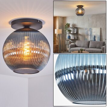 Koyoto lampa sufitowa, kula świetlna 30 cm niebeieski, 1-punktowy