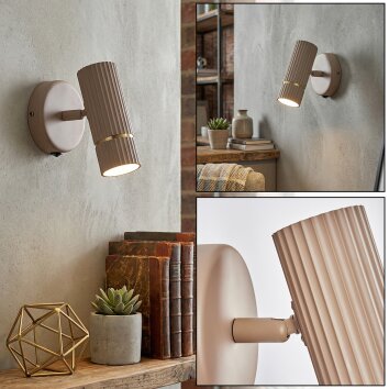 Wolar Lampa ścienna, Spot ścienny LED Kolory piaskowe, 1-punktowy