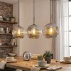 Ripoll lampa wisząca, kula świetlna, lampa wisząca chrom, przydymiony, 3-punktowe