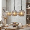 Ripoll lampa wisząca, kula świetlna, lampa wisząca chrom, przydymiony, 3-punktowe