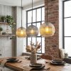 Ripoll lampa wisząca, kula świetlna, lampa wisząca bursztynowy, przydymiony, 3-punktowe