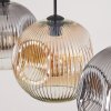 Ripoll lampa wisząca, kula świetlna, lampa wisząca bursztynowy, przezroczysty, przydymiony, 3-punktowe