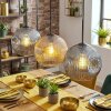Ripoll lampa wisząca, kula świetlna, lampa wisząca bursztynowy, przydymiony, 3-punktowe