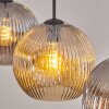 Ripoll lampa wisząca, kula świetlna, lampa wisząca bursztynowy, przydymiony, 3-punktowe
