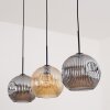 Ripoll lampa wisząca, kula świetlna, lampa wisząca bursztynowy, przydymiony, 3-punktowe