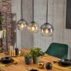Koyoto lampa wisząca, kula świetlna, lampa wisząca bursztynowy, przezroczysty, przydymiony, 3-punktowe
