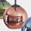 Koyoto lampa wisząca, kula świetlna, lampa wisząca niebeieski, zielony, miedziany, 3-punktowe