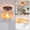 Koyoto lampa sufitowa, kula świetlna 30 cm bursztynowy, przezroczysty, 1-punktowy