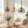 Koyoto lampa wisząca, kula świetlna, lampa wisząca bursztynowy, przezroczysty, przydymiony, 3-punktowe