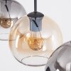 Koyoto lampa wisząca, kula świetlna, lampa wisząca bursztynowy, przezroczysty, przydymiony, 3-punktowe