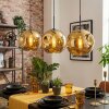 Ripoll lampa wisząca, kula świetlna, lampa wisząca złoty, 3-punktowe