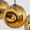 Ripoll lampa wisząca, kula świetlna, lampa wisząca złoty, 3-punktowe