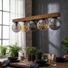 Gastor lampa wisząca, kula świetlna, lampa wisząca kolory naturalne, czarny, 5-punktowe