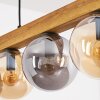 Gastor lampa wisząca, kula świetlna, lampa wisząca kolory naturalne, czarny, 5-punktowe