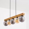 Gastor lampa wisząca, kula świetlna, lampa wisząca kolory naturalne, czarny, 5-punktowe