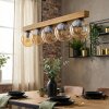 Gastor lampa wisząca, kula świetlna, lampa wisząca kolory naturalne, czarny, 5-punktowe