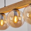 Gastor lampa wisząca, kula świetlna, lampa wisząca kolory naturalne, czarny, 5-punktowe