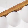 Gastor lampa wisząca, kula świetlna, lampa wisząca kolory naturalne, czarny, 5-punktowe