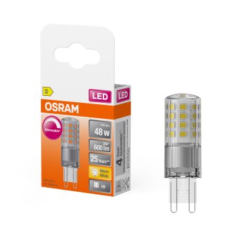 Oświetlenie Osram G9 LED 4.4 Watt ciepły biały przyciemnione 600 Lumen