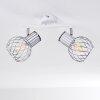 Barakaldo Lampa Sufitowa chrom, biały, 2-punktowe