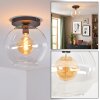 Koyoto lampa sufitowa, kula świetlna 30 cm przezroczysty, 1-punktowy