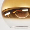 Koyoto lampa sufitowa, kula świetlna 30 cm złoty, przezroczysty, 1-punktowy