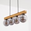 Gastor lampa wisząca, kula świetlna, lampa wisząca kolory naturalne, czarny, 4-punktowe