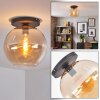 Koyoto lampa sufitowa, kula świetlna 30 cm bursztynowy, 1-punktowy