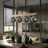 Gastor lampa wisząca, kula świetlna, lampa wisząca kolory naturalne, czarny, 4-punktowe