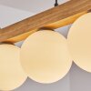 Gastor lampa wisząca, kula świetlna, lampa wisząca kolory naturalne, czarny, 4-punktowe