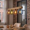 Gastor lampa wisząca, kula świetlna, lampa wisząca kolory naturalne, czarny, 4-punktowe