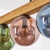 Gastor lampa wisząca, kula świetlna, lampa wisząca kolory naturalne, czarny, 4-punktowe
