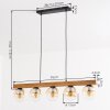 Gastor lampa wisząca, kula świetlna, lampa wisząca kolory naturalne, czarny, 5-punktowe