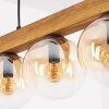 Gastor lampa wisząca, kula świetlna, lampa wisząca kolory naturalne, czarny, 5-punktowe
