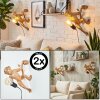 lampa małpa  Leonix kinkiet złoty, czarny, 1-punktowy