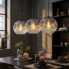Ripoll lampa wisząca, kula świetlna, lampa wisząca przezroczysty, przydymiony, 3-punktowe
