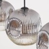 Ripoll lampa wisząca, kula świetlna, lampa wisząca przezroczysty, przydymiony, 3-punktowe