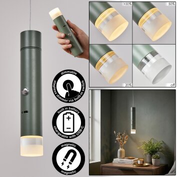 Molten lampa wisząca, lampa wisząca LED zielony, 1-punktowy