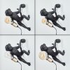 lampa małpa  Leonix kinkiet złoty, czarny, 1-punktowy