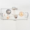 Koyoto lampa sufitowa, kula świetlna 78 cm piaskowy, 6-punktowe