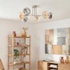 Koyoto lampa sufitowa, kula świetlna 78 cm piaskowy, 6-punktowe