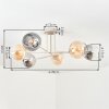 Koyoto lampa sufitowa, kula świetlna 78 cm piaskowy, 6-punktowe