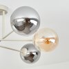 Gastor lampa sufitowa, kula świetlna 80 cm piaskowy, 6-punktowe